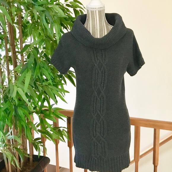 Athleta Dresses & Skirts - Athleta Cowl Neck Gray Sweater Dress Size Small